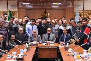 دیدار رئیس دانشگاه و معاونین با پرسنل خدماتی